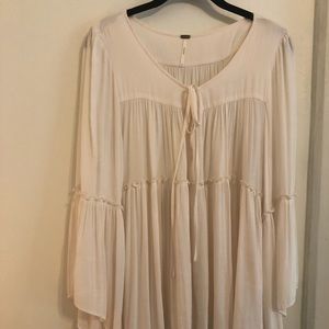 Free People Cream Top
